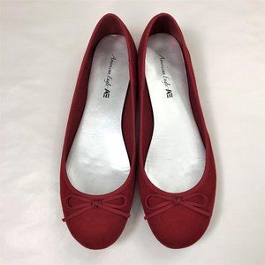 American Eagle Red Ballet Flats